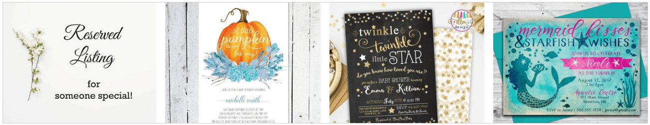 Things To Sell On Etsy - Invitations