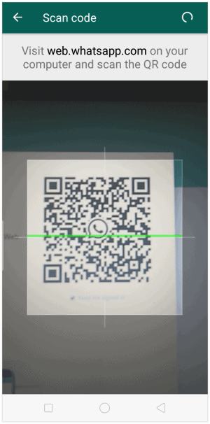 whatsapp web scan