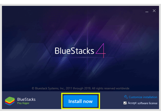 Install BlueStacks