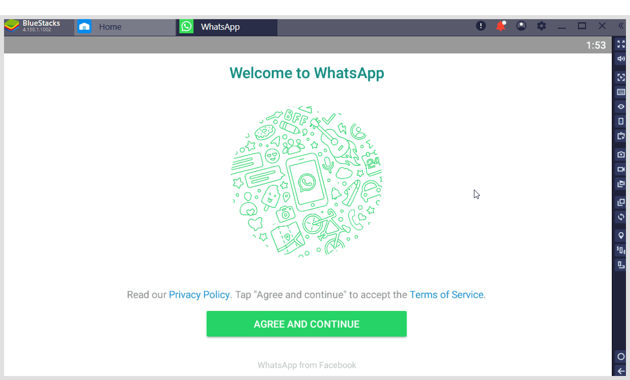 WhatsApp on BlueStacks