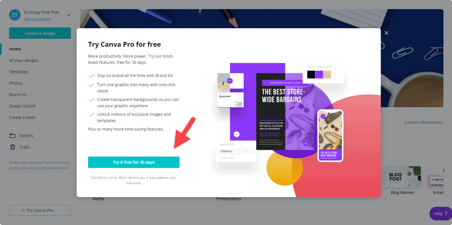 Upgrading to Canva Pro