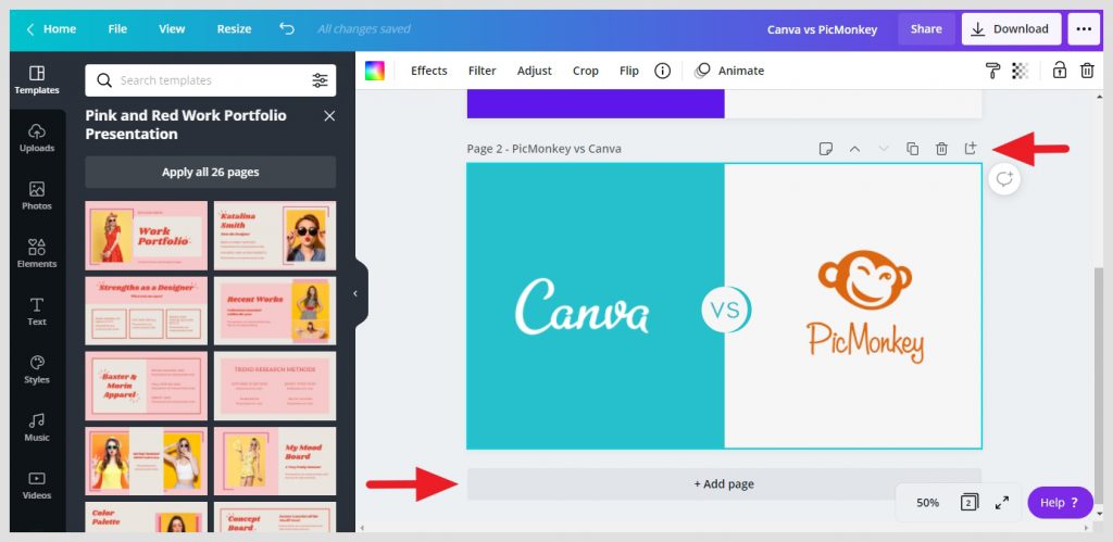 Canva Duplicate And Add Page