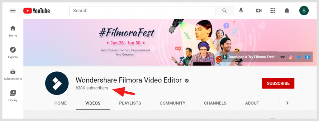 Filmora Youtube