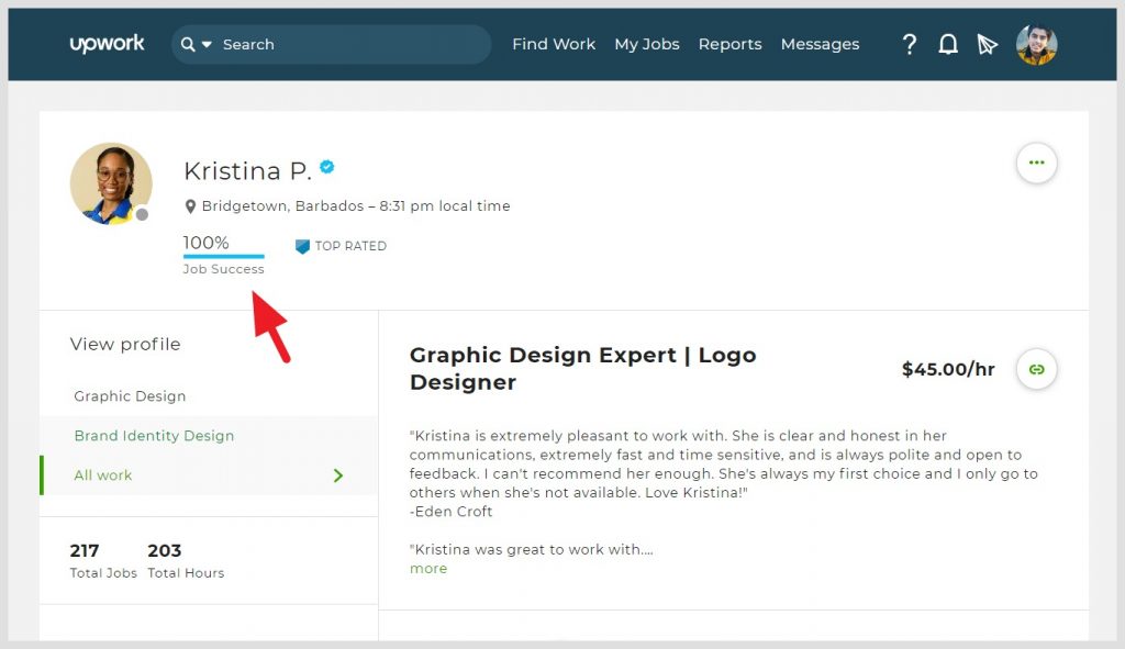 Upwork Job Success Score