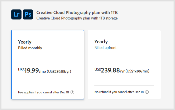 Adobe Photography 1TB