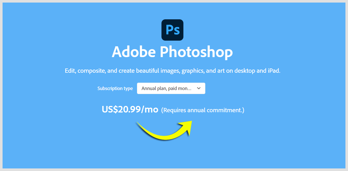 Photoshop Annual Commitment