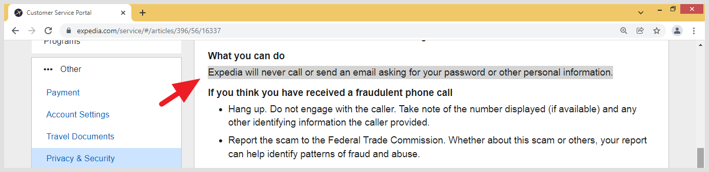 Expedia Privacy