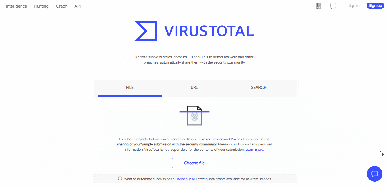 VirusTotal APK Scan