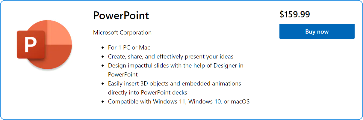 PowerPoint Pricing
