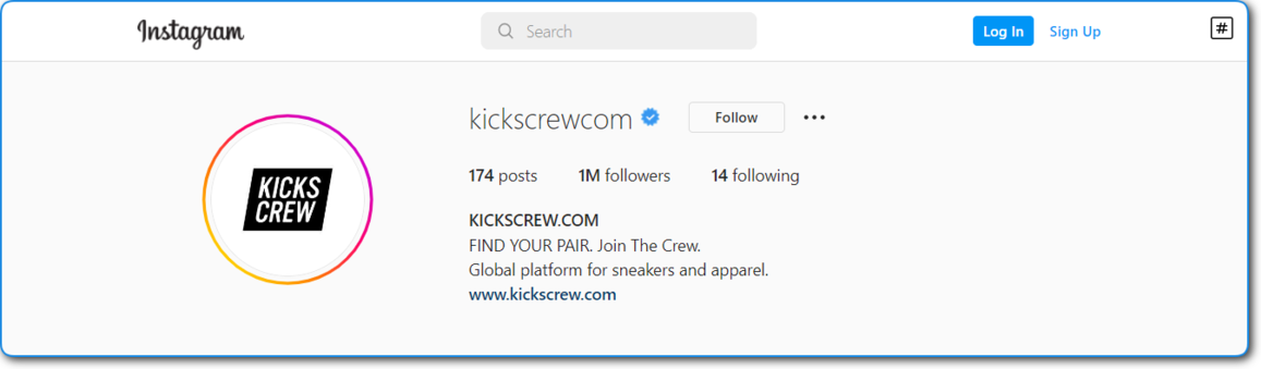 KicksCrew Instagram