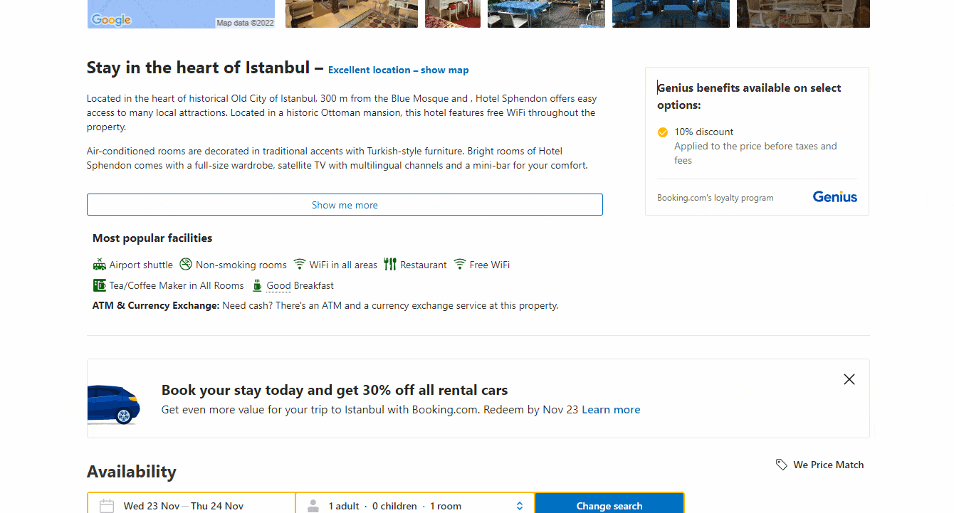 Booking.com Hotel Policies