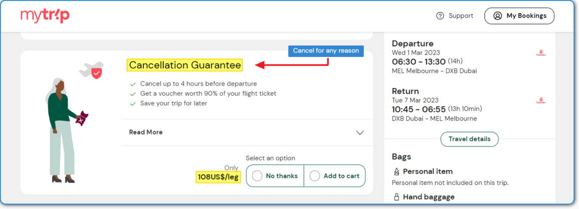 Mytrip Cancellation Guarantee