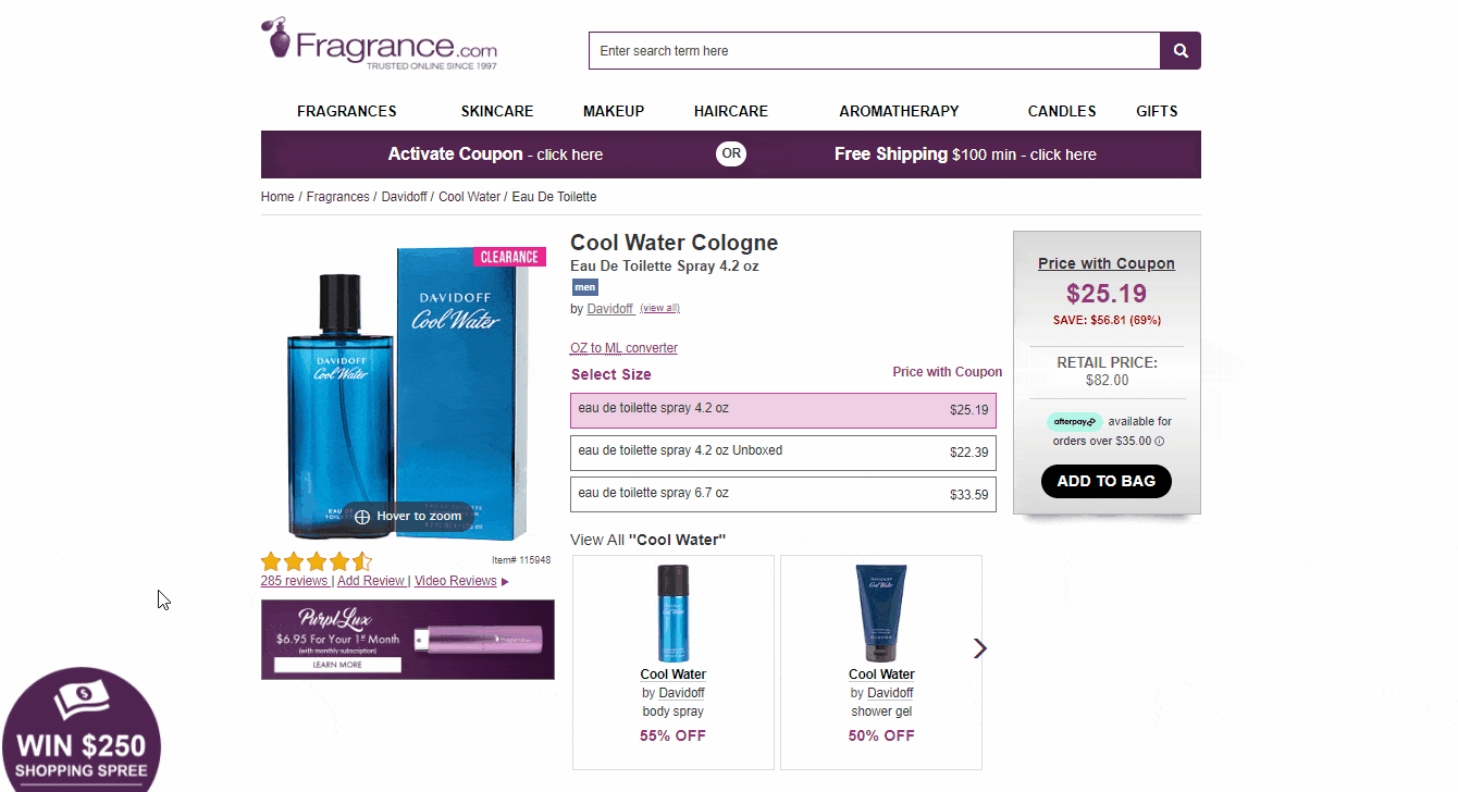 FragranceNet Product Reviews