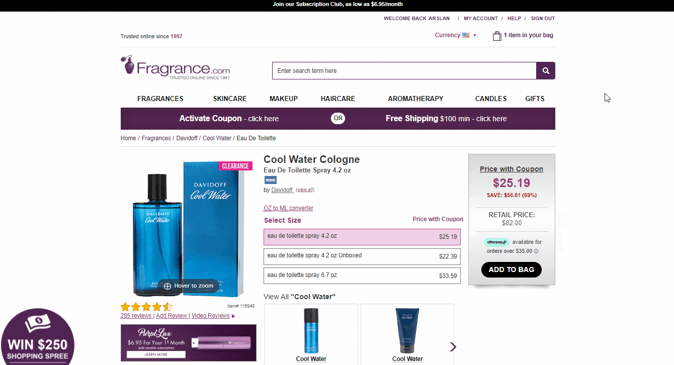 Fragrancenet Product Description