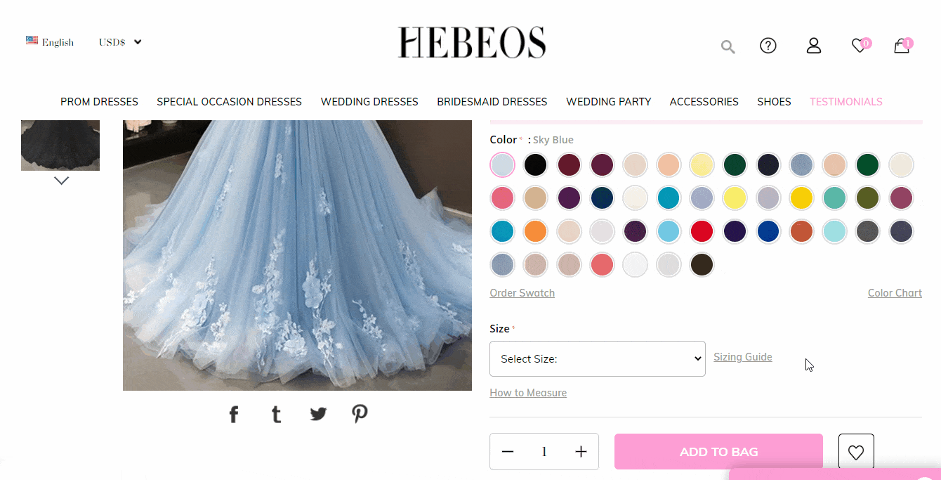 Hebeos Sizing Guide