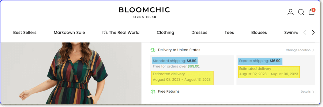 bloomchic delivery time