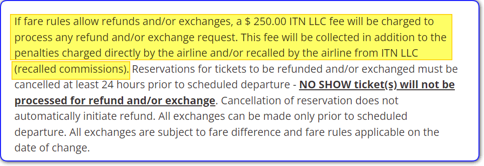 asap tickets administrative charges