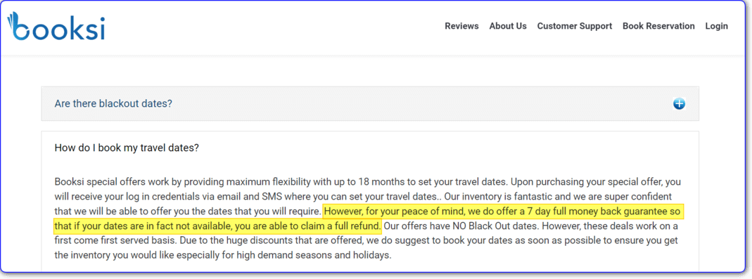 Booksi refund policy