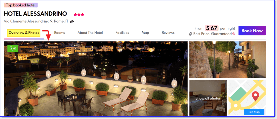 Hotel and its rooms pictures