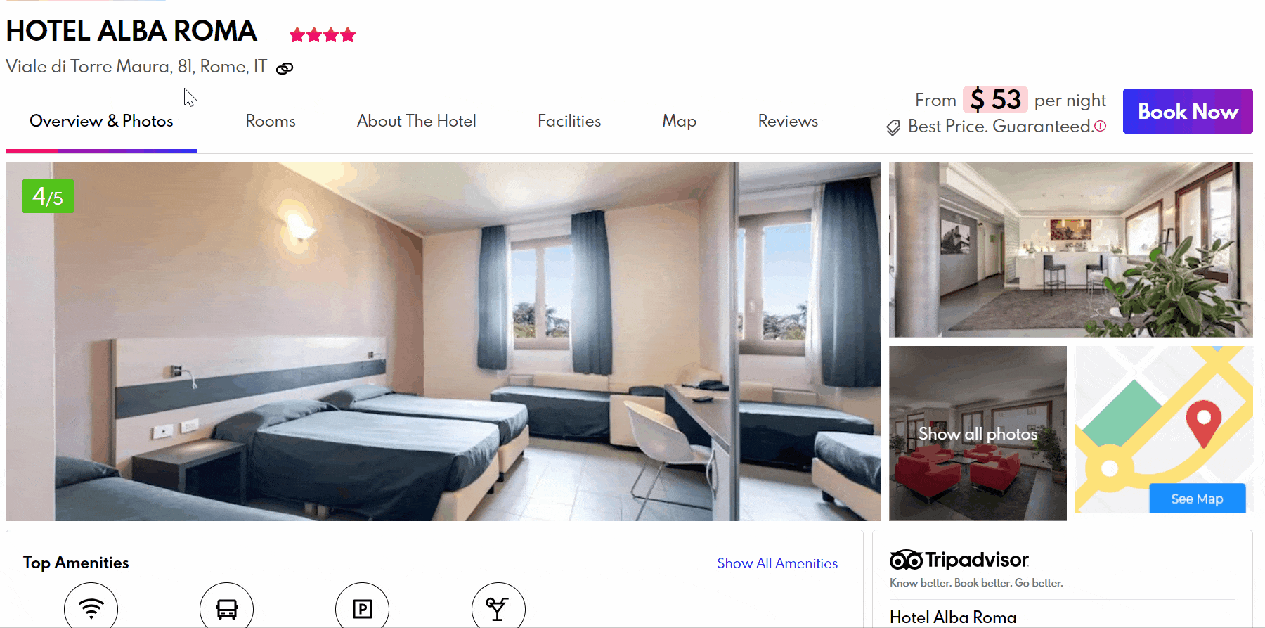 multiple rooms with different prices